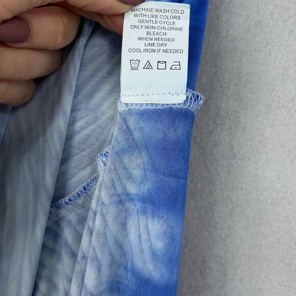 Athleta Dress Womens Small Blue Reef Print Dreamin Resort Coastal Vacay Casual - Picture 12 of 13